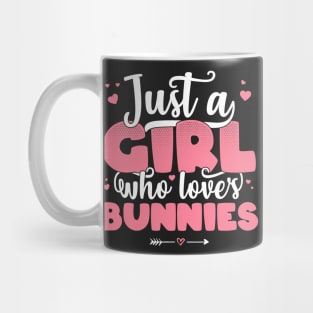 Just A Girl Who Loves Bunnies - Cute rabbit lover gift print Mug